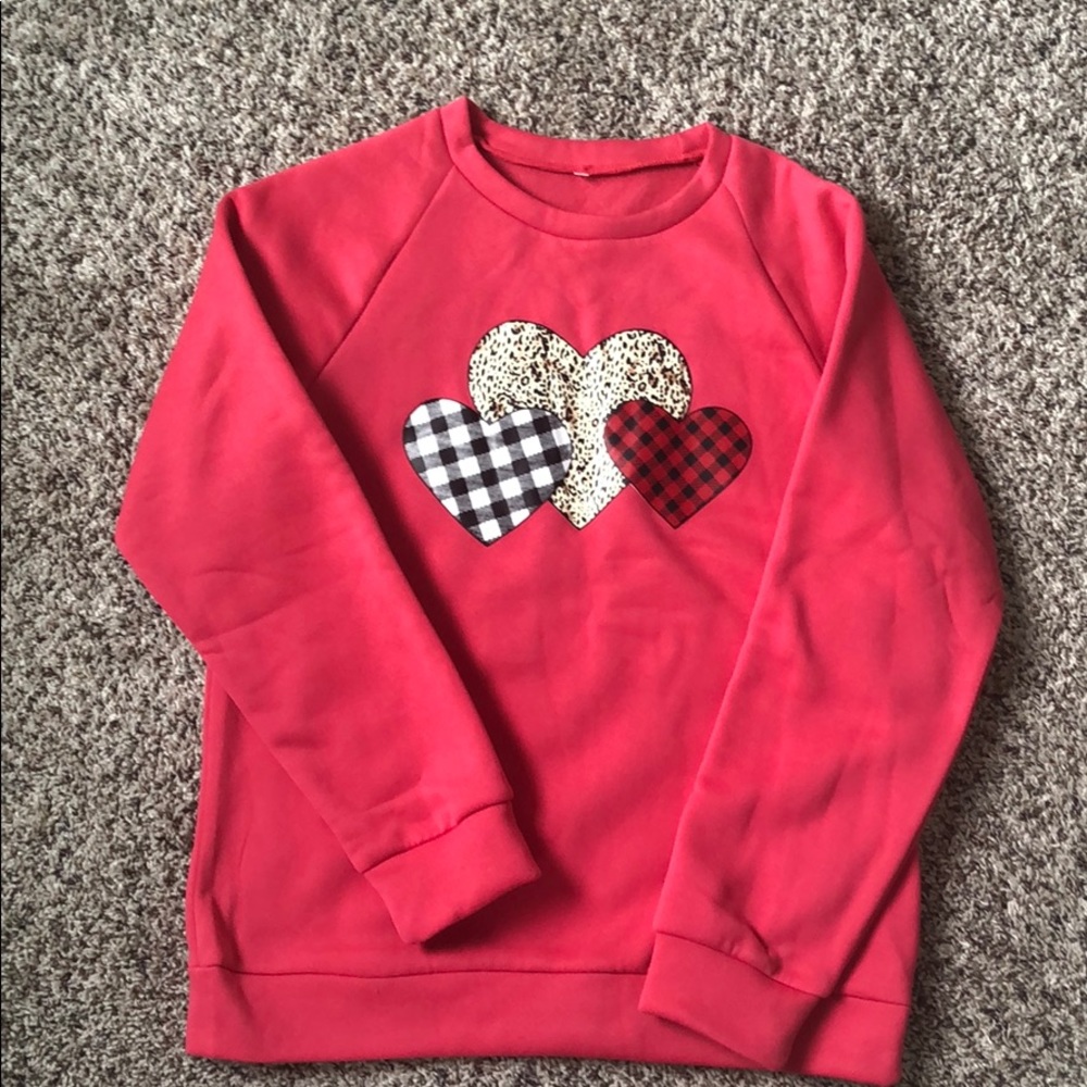 Pink Heart Sweatshirt